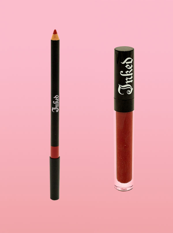INKED Cosmetics: Valentine Lipstick and Liner Set