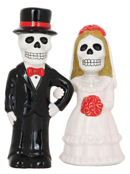 &quot;Love Never Dies Wedding&quot; Salt &amp; Pepper Shakers by Pacific Trading - www.inkedshop.com