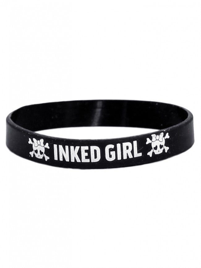 &quot;Inked Girls&quot; Silicone Bracelet (Black) - InkedShop - 1