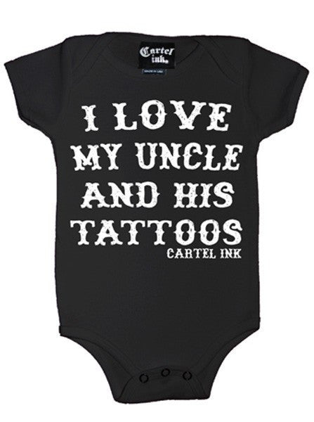 Infant&#39;s &quot;I Love My Uncle...&quot; Onesie by Cartel Ink (More Options) - www.inkedshop.com