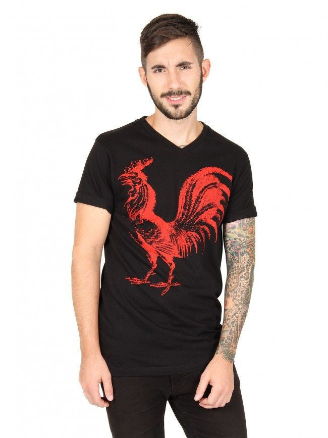Men&#39;s &quot;Rooster&quot; Tee by Annex Clothing (Black) - InkedShop - 2