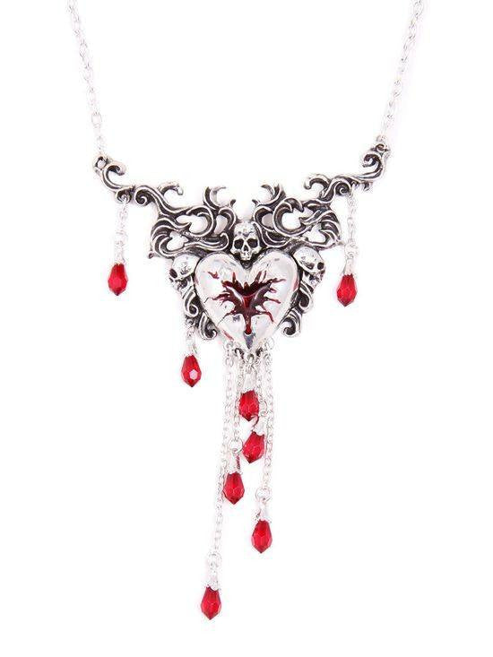 &quot;Bleeding Heart&quot; Necklace by Alchemy of England - InkedShop - 1