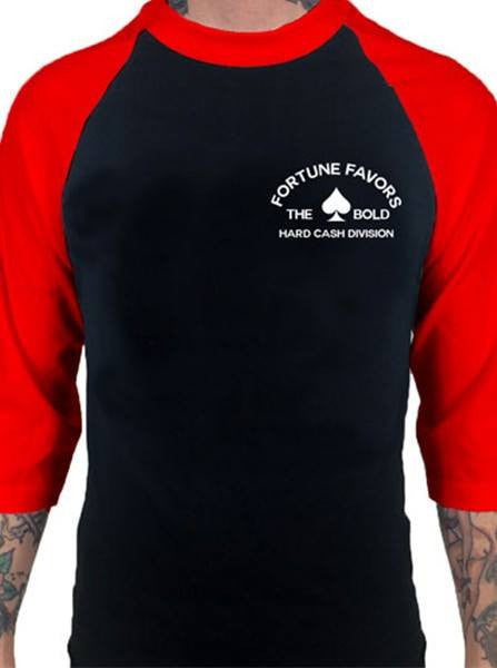 Men&#39;s &quot;Fortune Favors the Bold&quot; 3/4 Sleeve Jersey by Cartel Ink (Multiple Options) - www.inkedshop.com