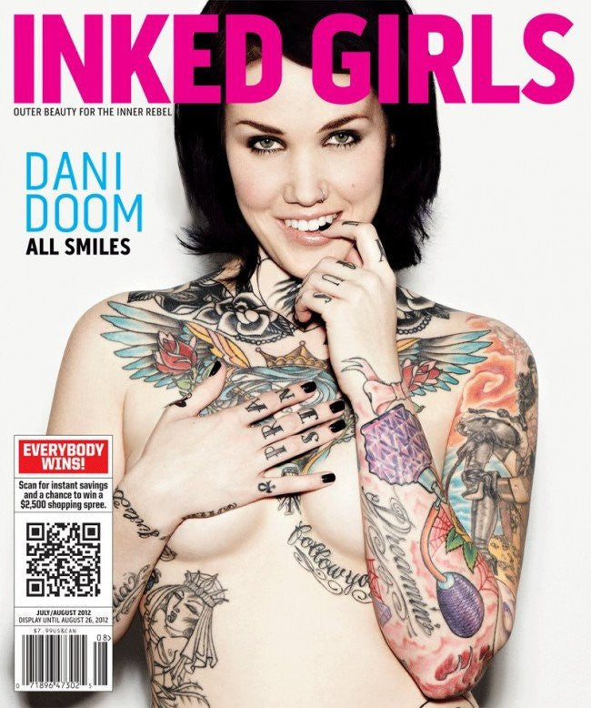 Inked Girls July/August 2012  &quot;DANI DOOM&quot; - InkedShop - 1