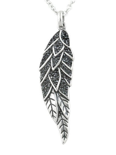 &quot;Sparkling Angel Wing&quot; Necklace by Controse (Silver) - www.inkedshop.com