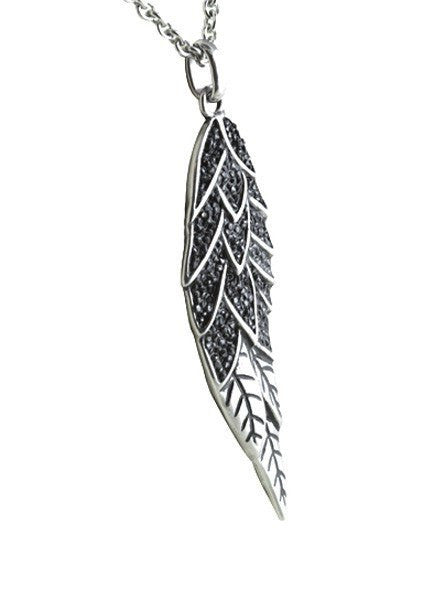 &quot;Sparkling Angel Wing&quot; Necklace by Controse (Silver) - www.inkedshop.com