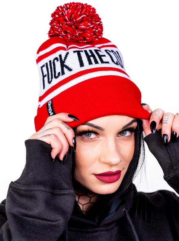 Fuck The Cold Beanie by Ktag Clothing
