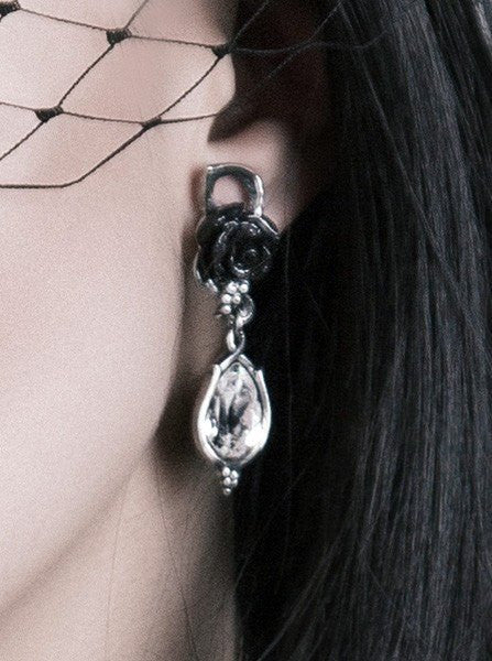 &quot;Bacchanal Rose&quot; Earrings by Alchemy of England - www.inkedshop.com