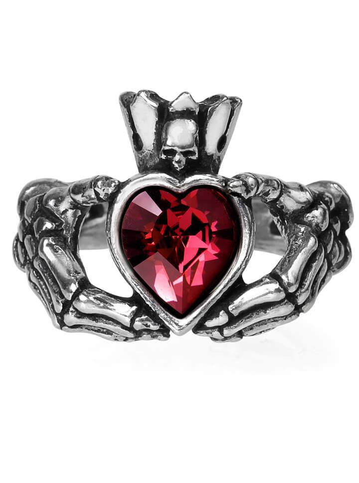 &quot;Claddagh By Night&quot; Ring by Alchemy of England - www.inkedshop.com