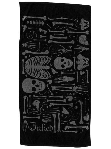 &quot;Dismembered Logo&quot; Beach Towel by Inked (Black) - www.inkedshop.com