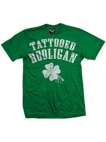 Men&#39;s &quot;Tattooed Hooligan&quot; Tee by Cartel Ink (Green) - www.inkedshop.com