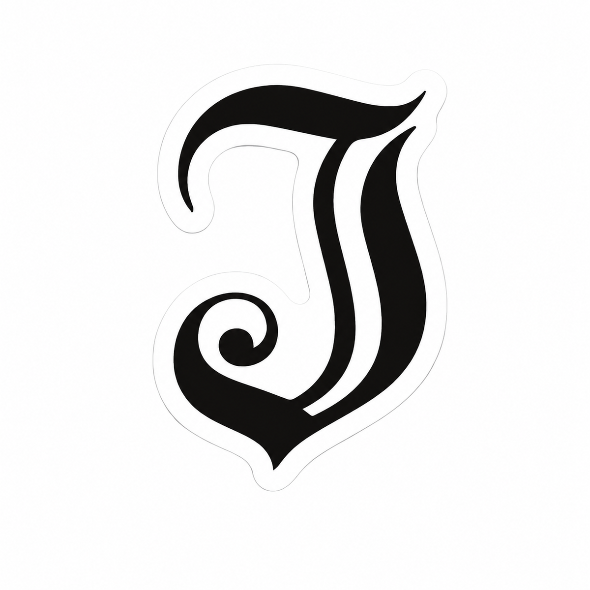 Inked "I" Logo Sticker