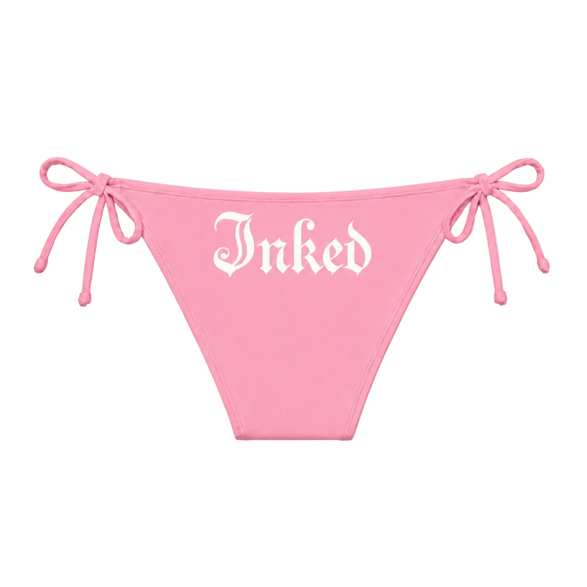 Women's Inked Logo Bikini Set-Pink