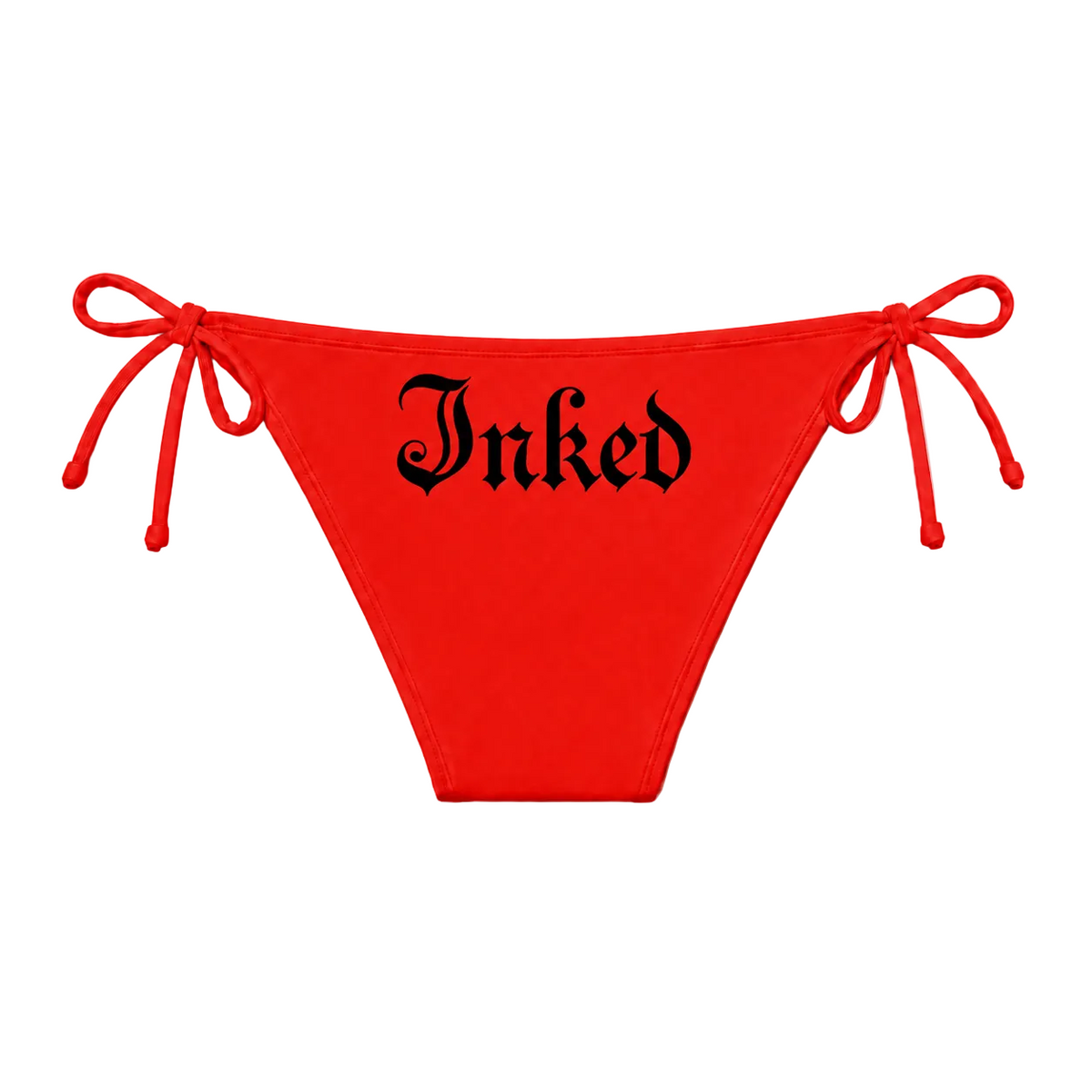 Women's Inked Logo Bikini Set-Red