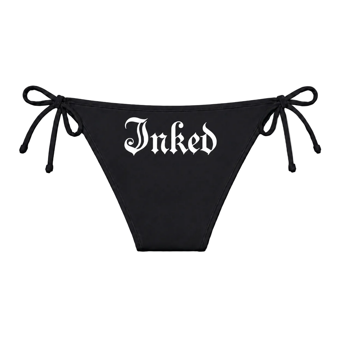Women's Inked Logo Bikini Set-Black