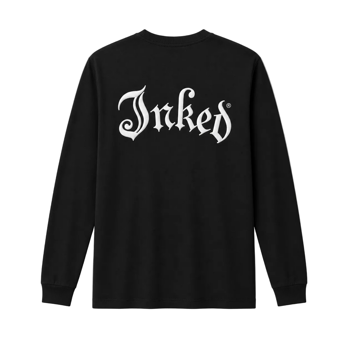 Inked Logo Long Sleeve Embroidered Tee
