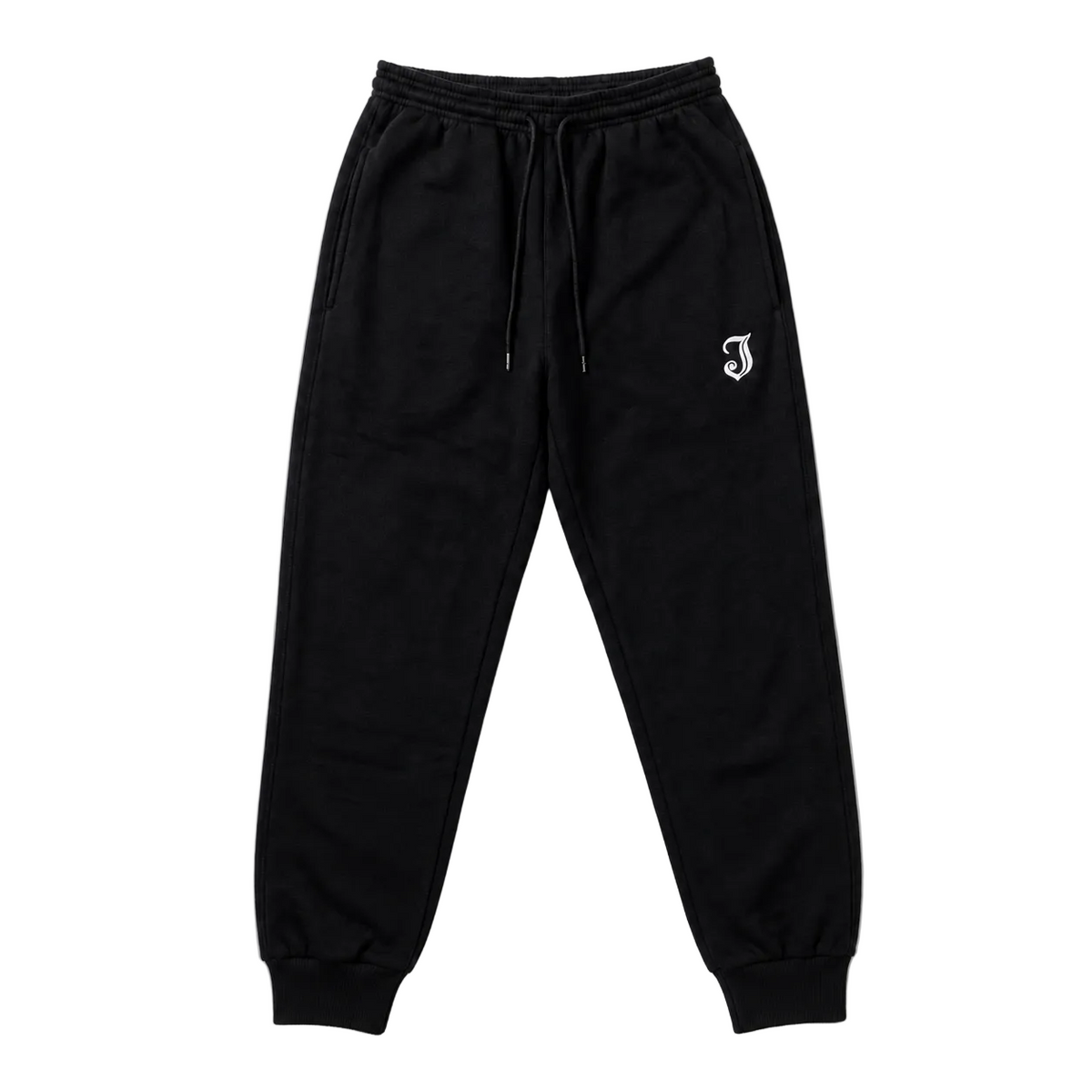 Inked Icon Logo Embroidered Sweatpants - Black / White
