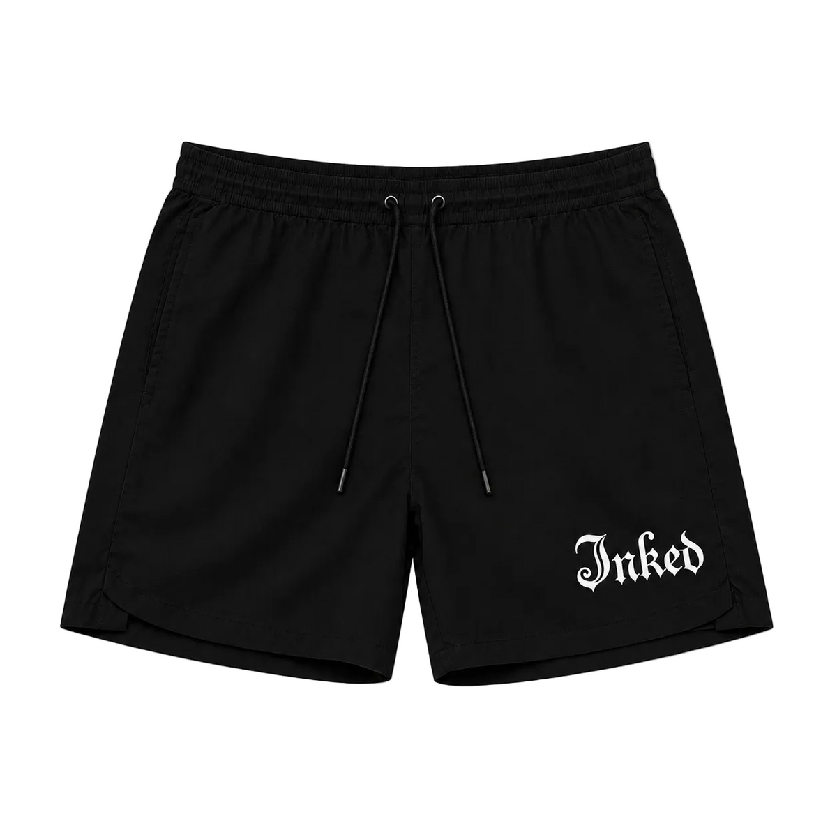 Men's Inked Gym Shorts- Black