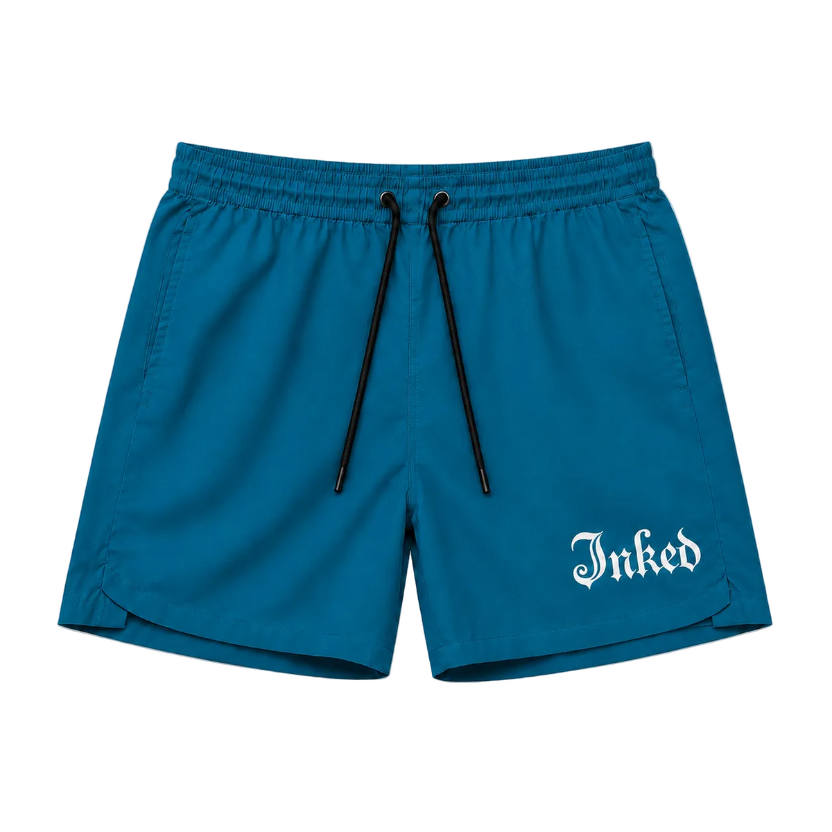 Men's Inked Gym Shorts- Teal