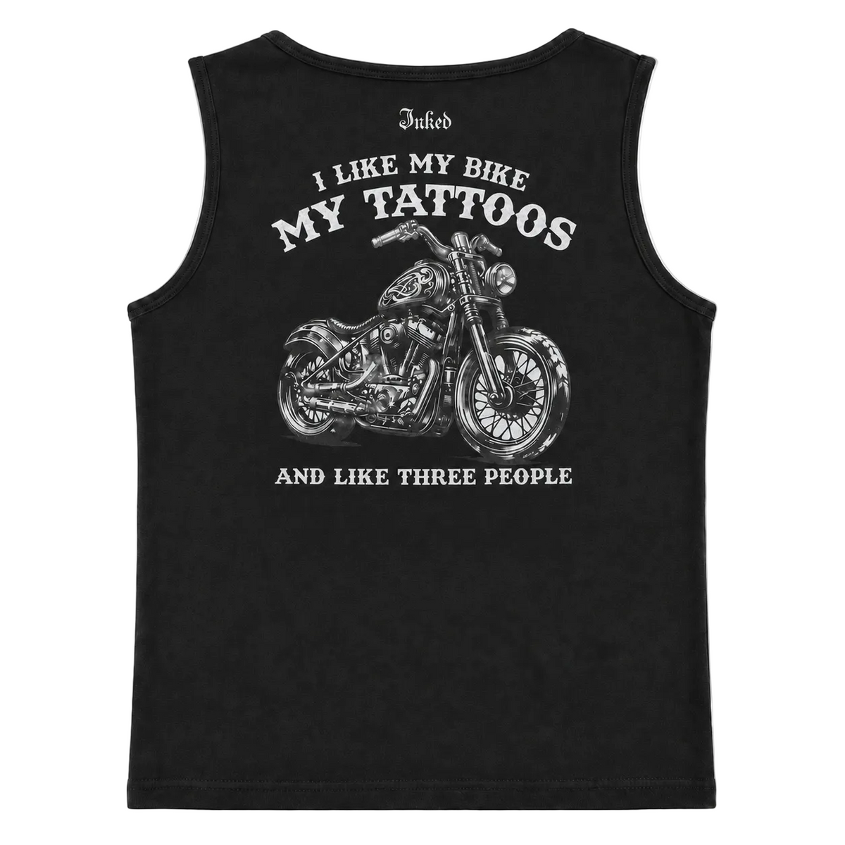 Women's Inked logo - I Like My Bike, My Tattoos and Three People Tank
