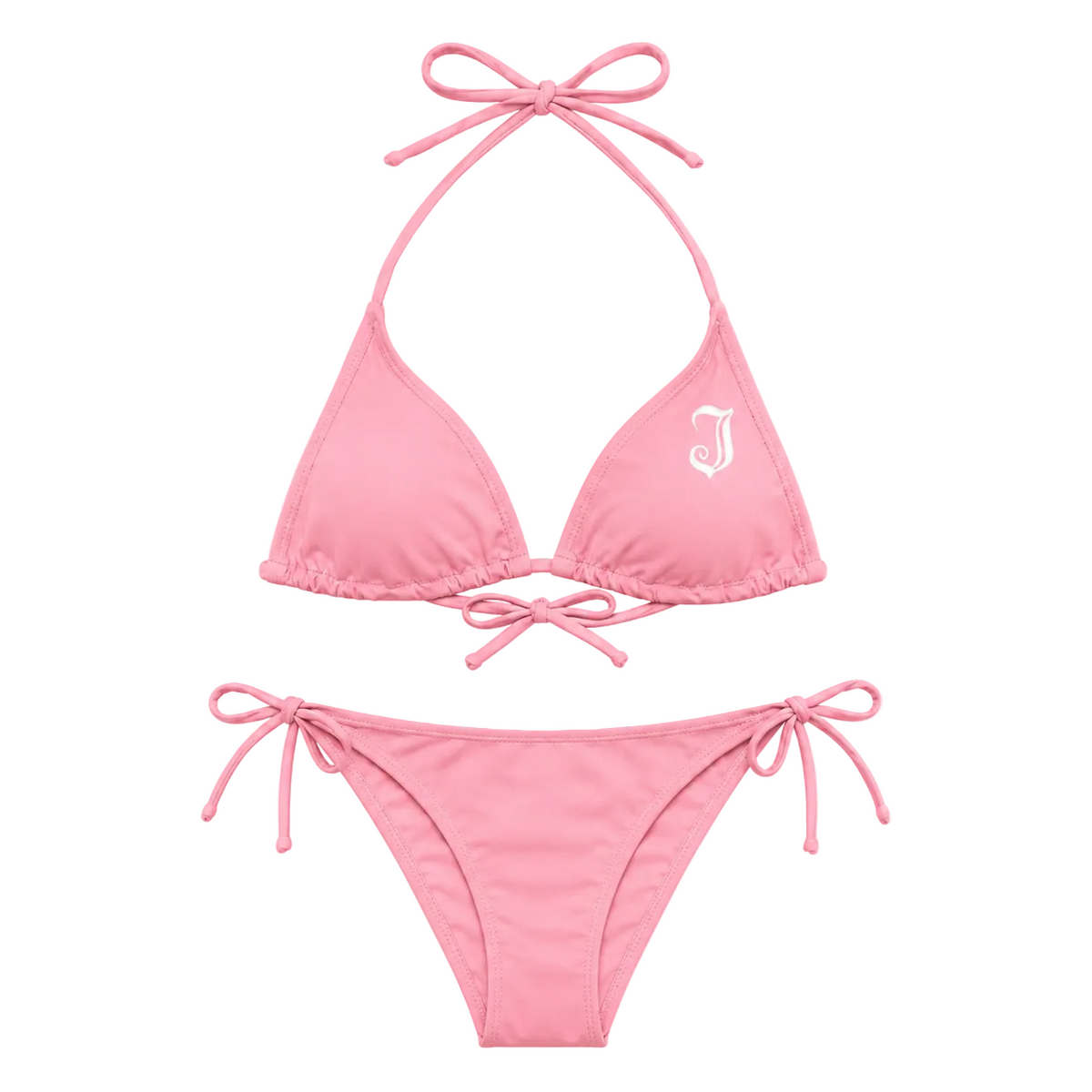 Women's Inked Logo Bikini Set-Pink
