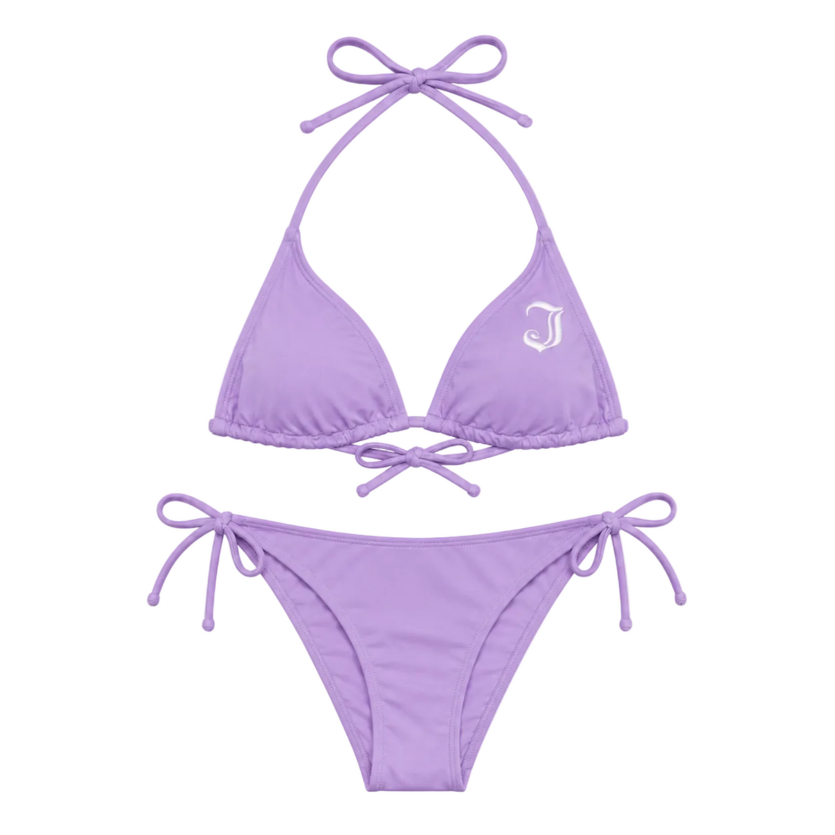 Women's Inked Logo Bikini Set-Lavender