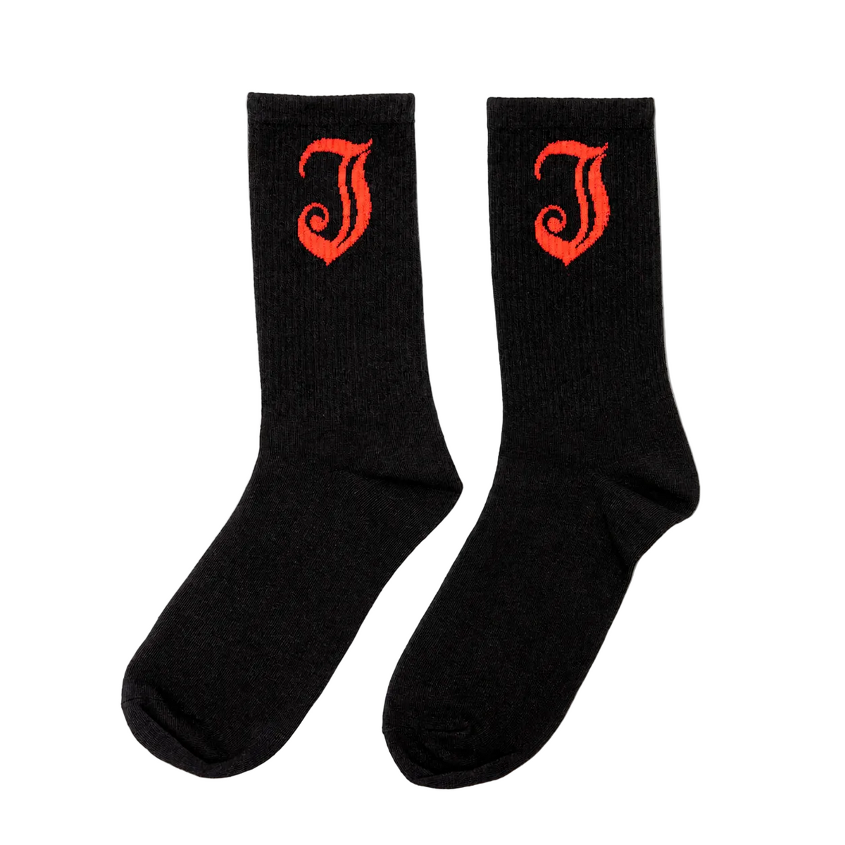 Inked Icon Logo Socks - Black/Red