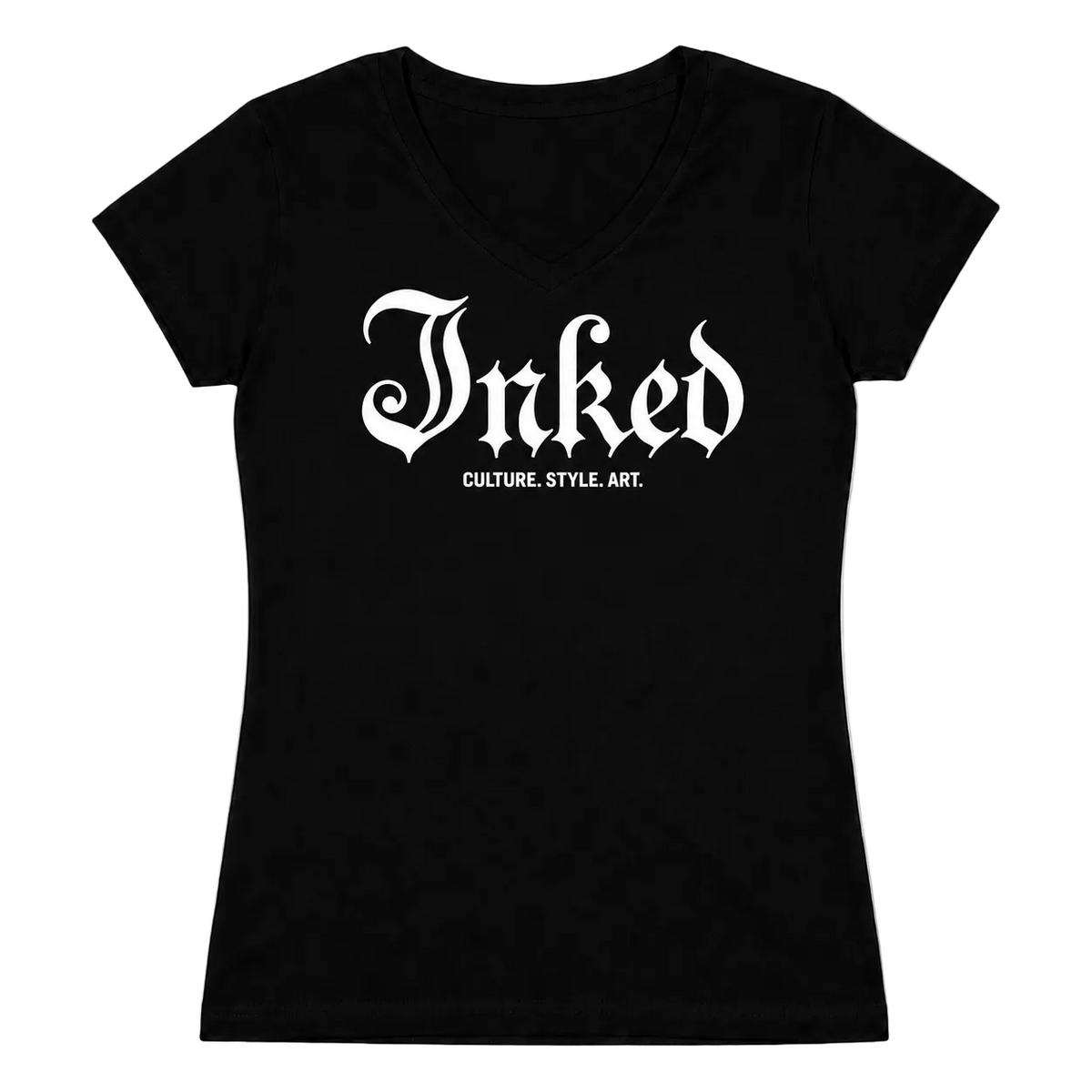 Women's Inked Mag Logo V-Neck Tee