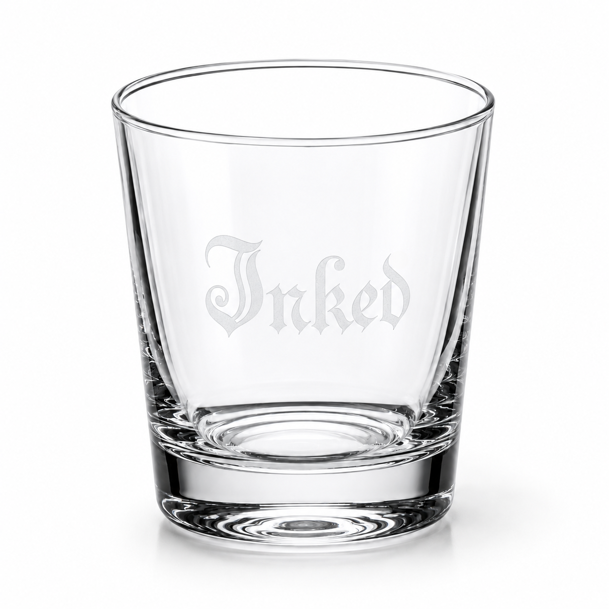Inked Logo Whiskey Glass