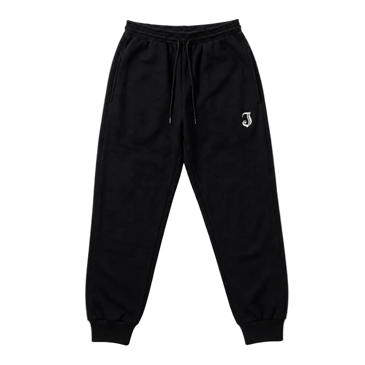Inked Icon Logo Embroidered Sweatpants - Black / White