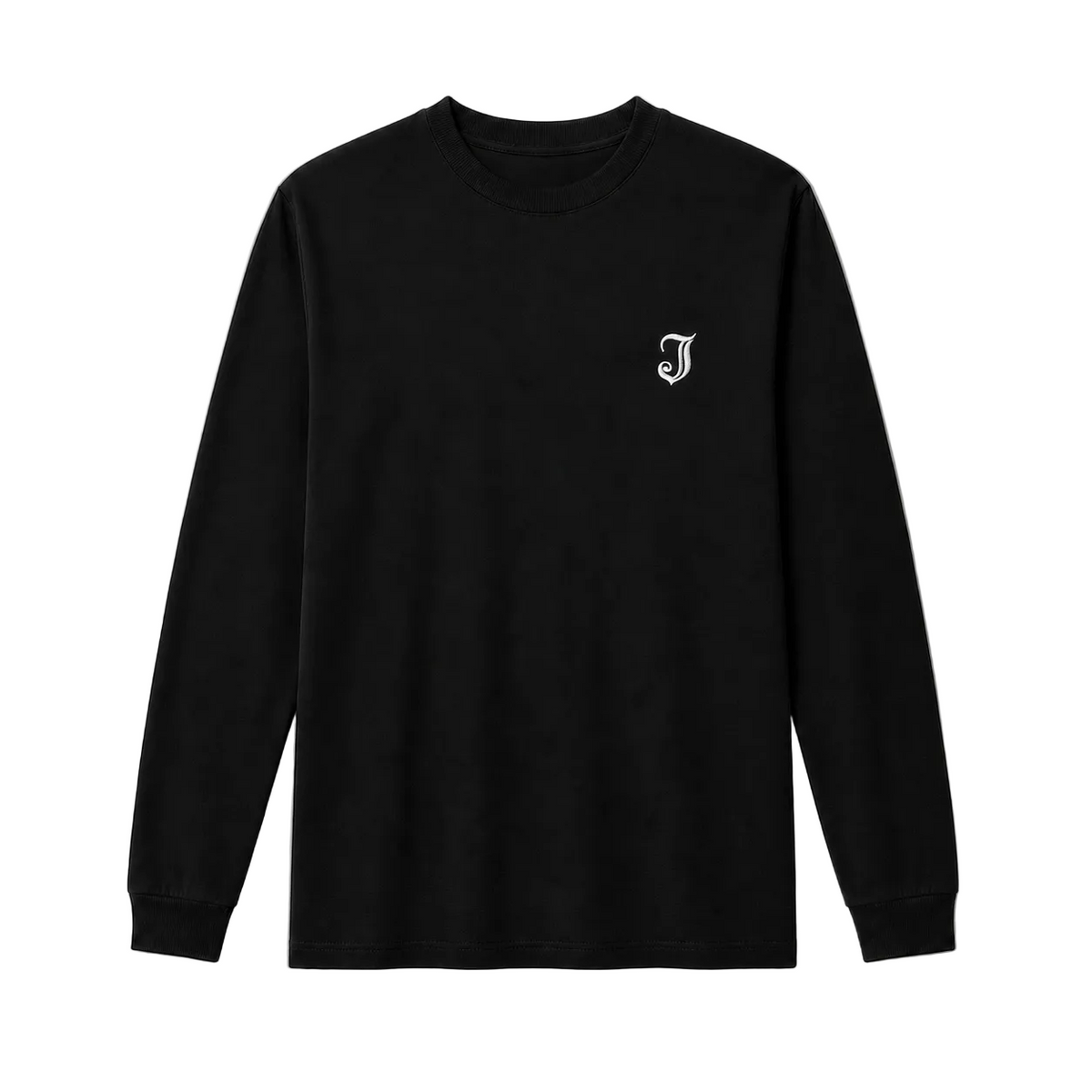 Inked Logo Long Sleeve Embroidered Tee
