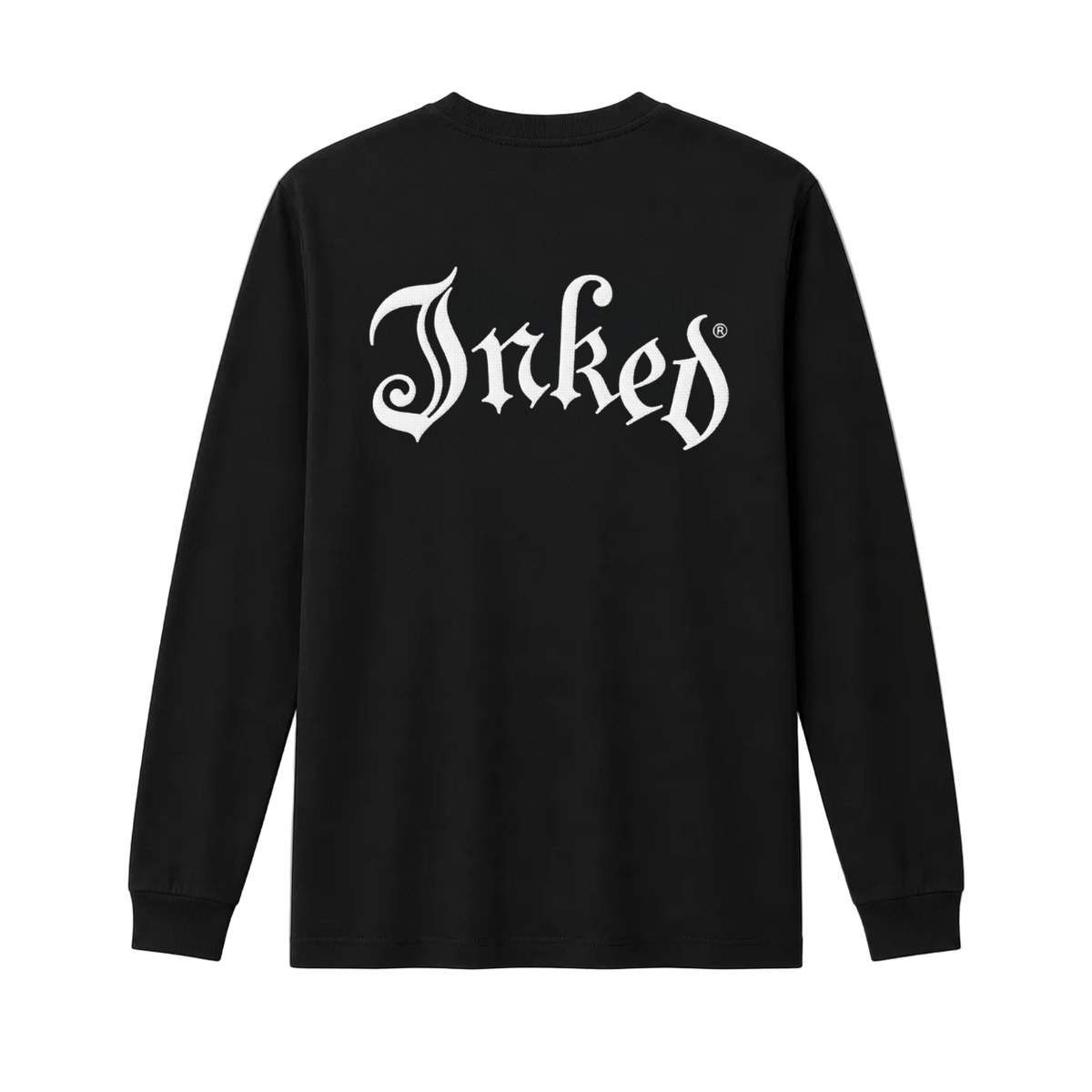 Inked Logo Long Sleeve Embroidered Tee