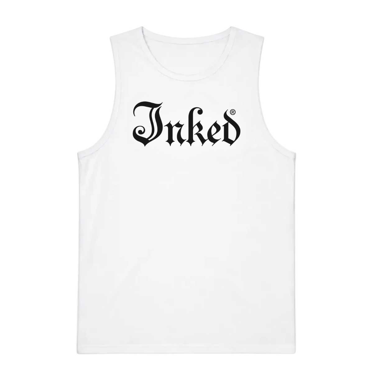 Inked Logo Tank - White