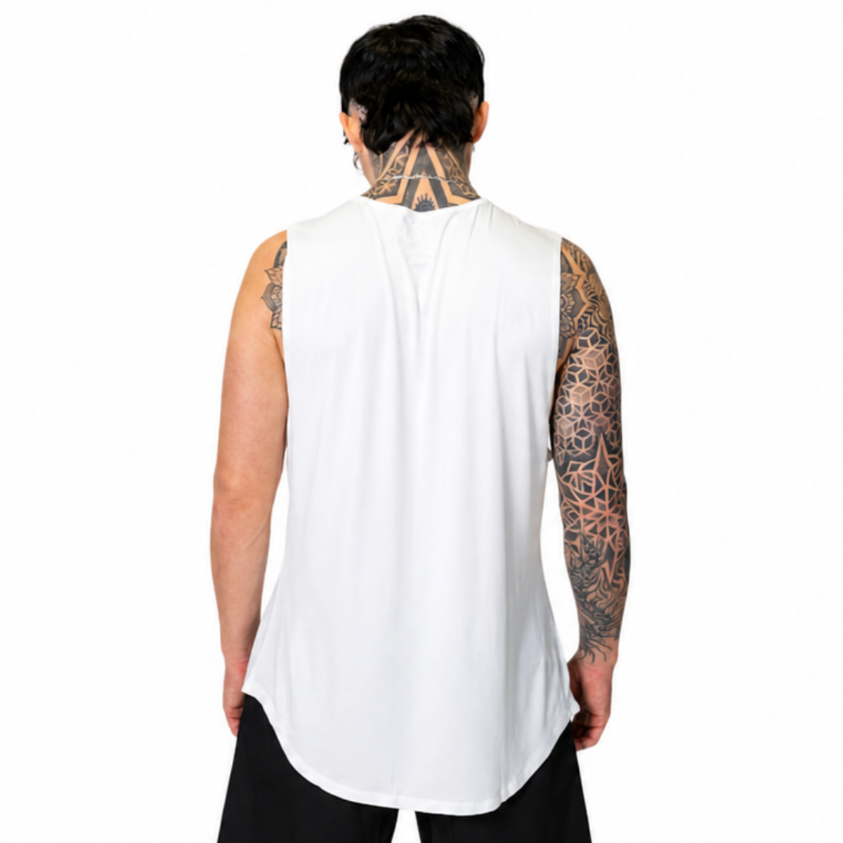 Inked Logo Tank - White