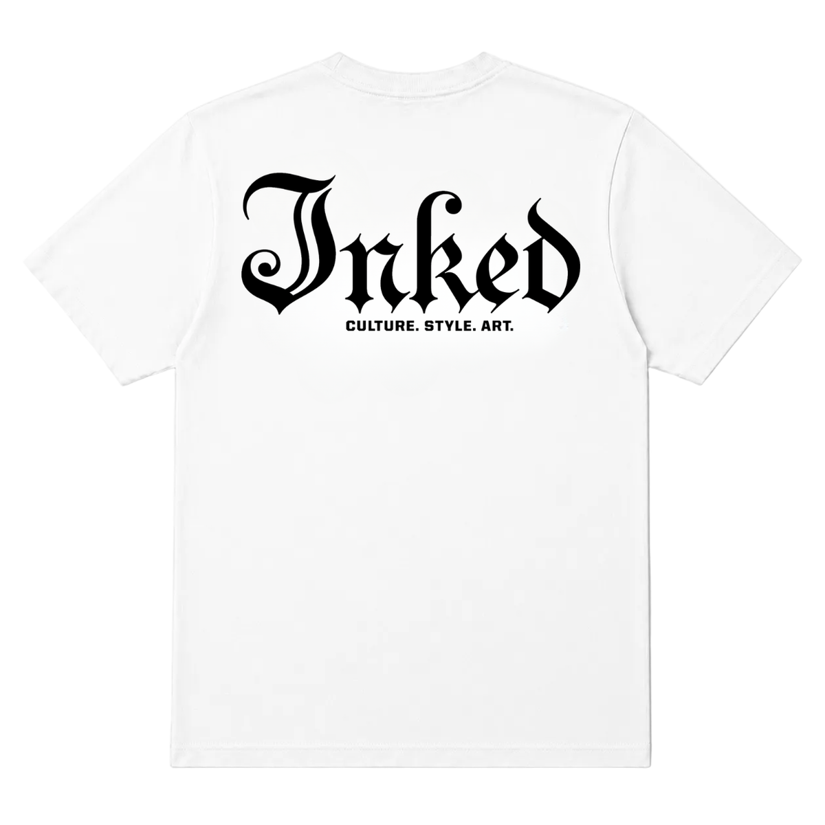 Men's Inked Mag Logo V-Neck Tee - White