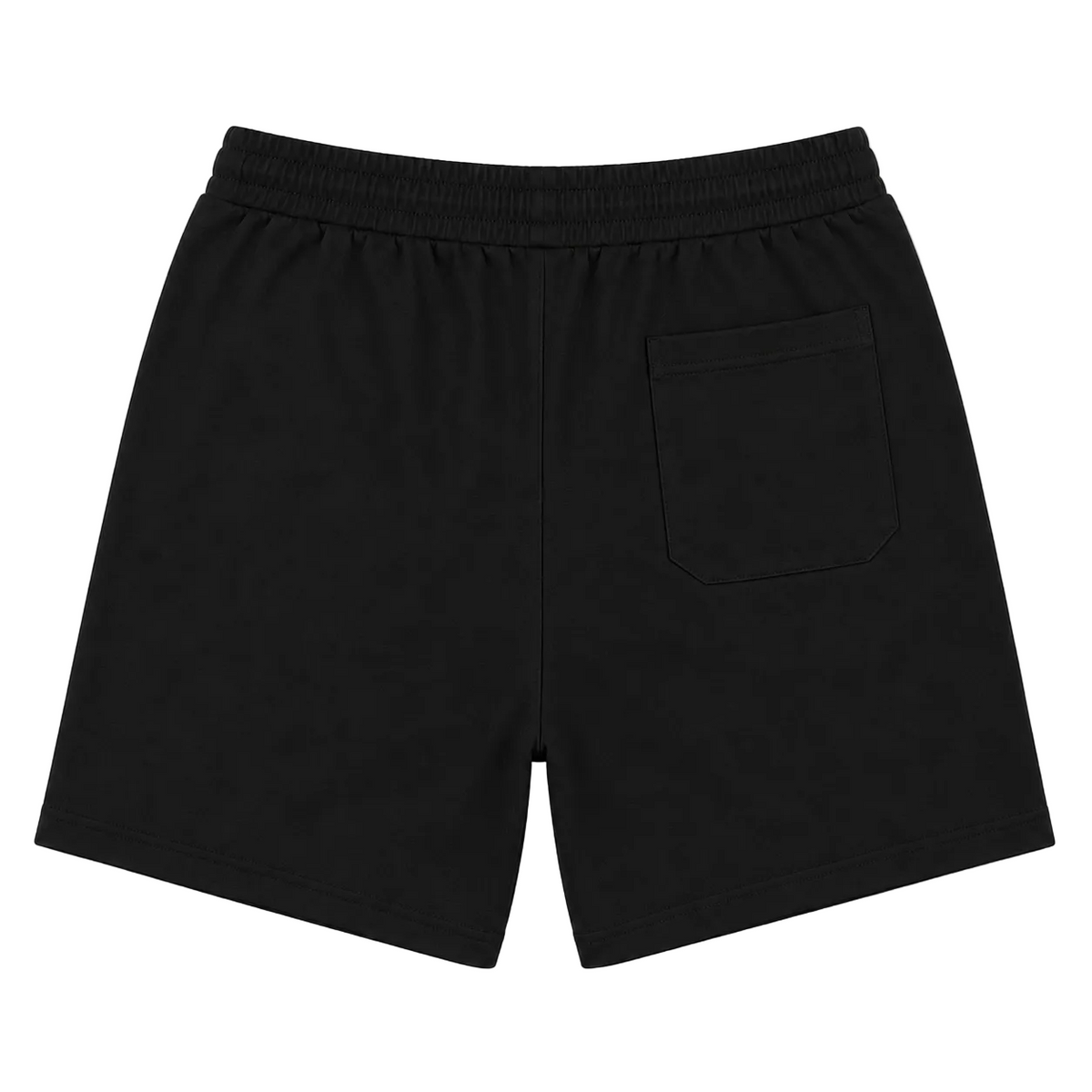 Men's Inked Cotton Shorts -Black