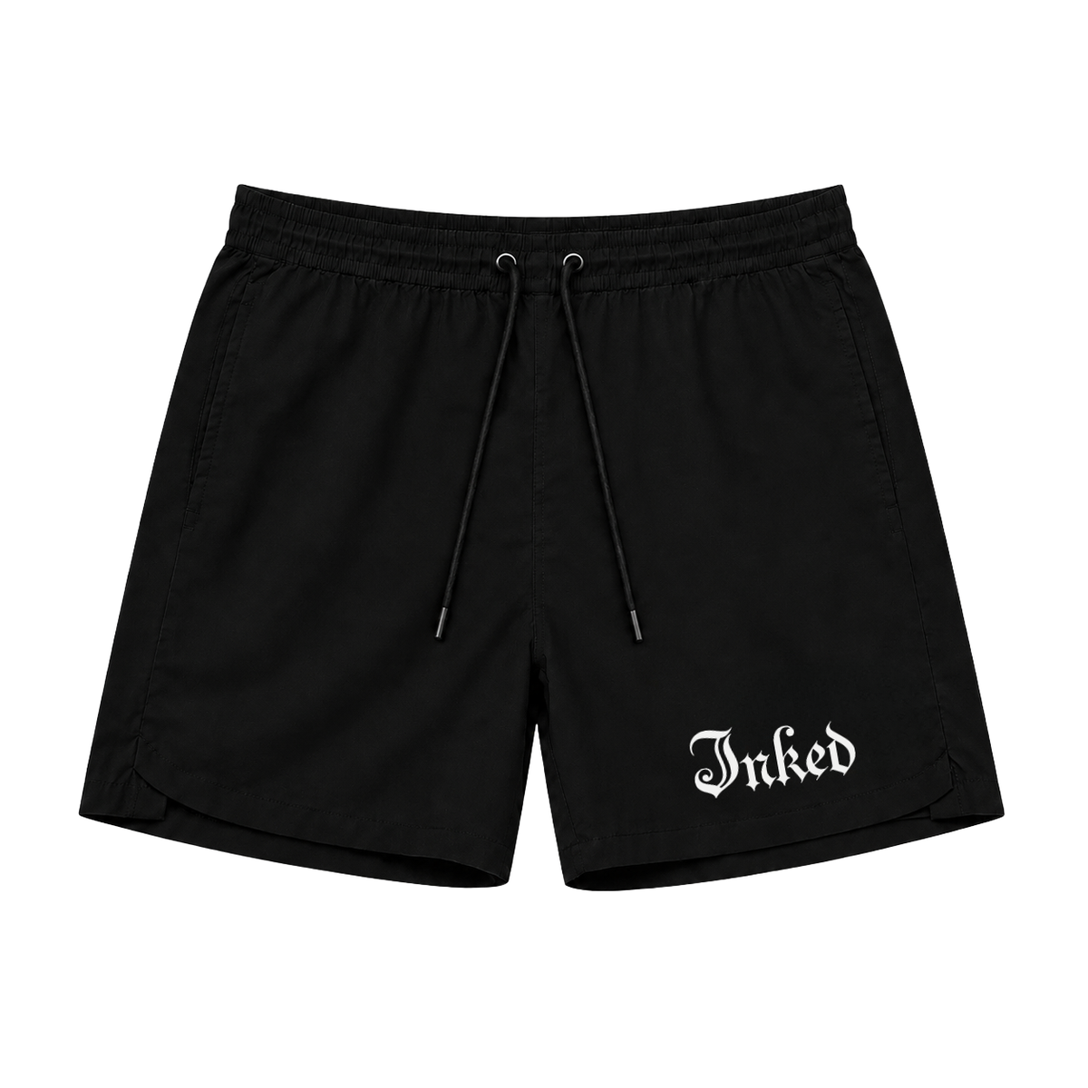 Men's Inked Gym Shorts- Black
