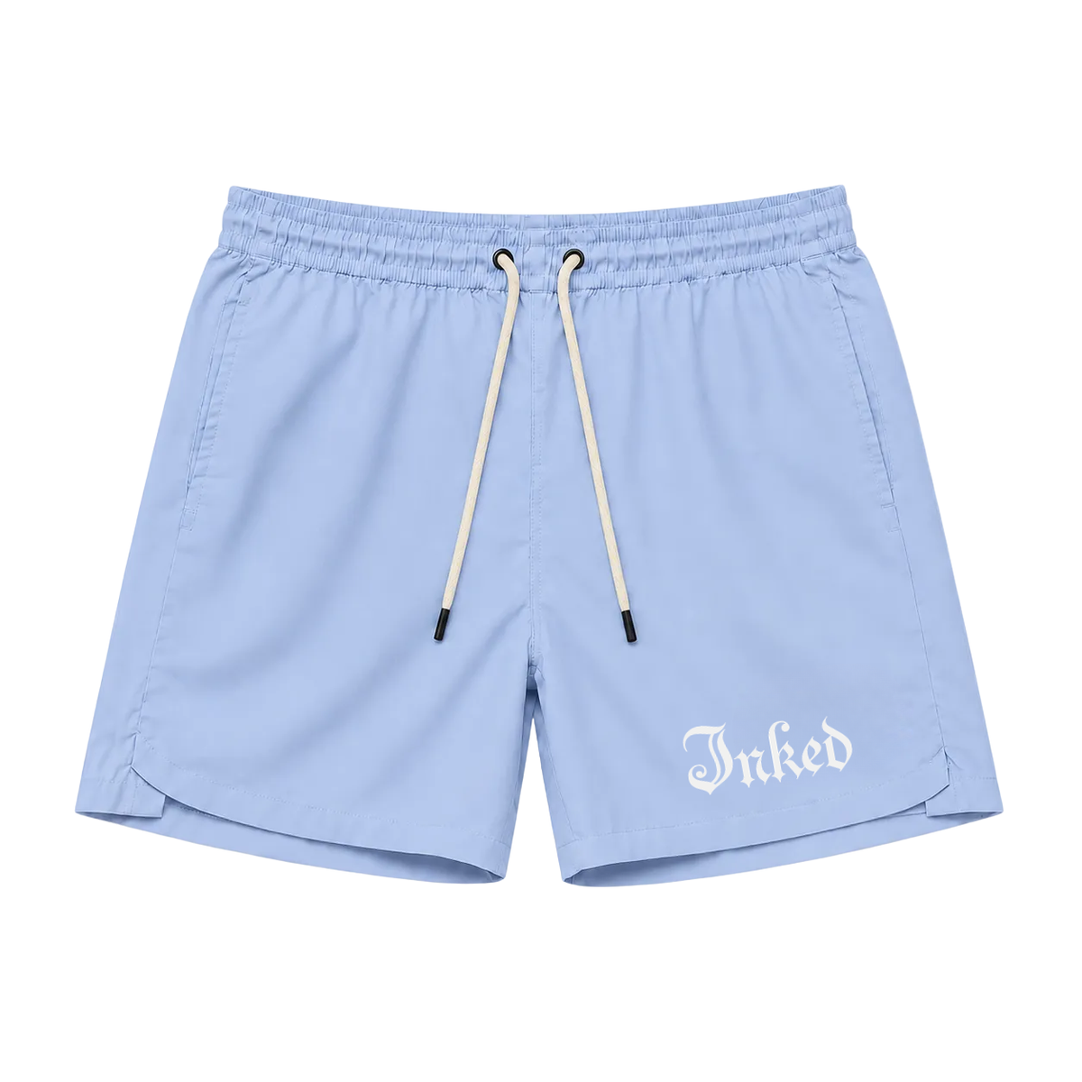 Men's Inked Gym Shorts -Blue Violet