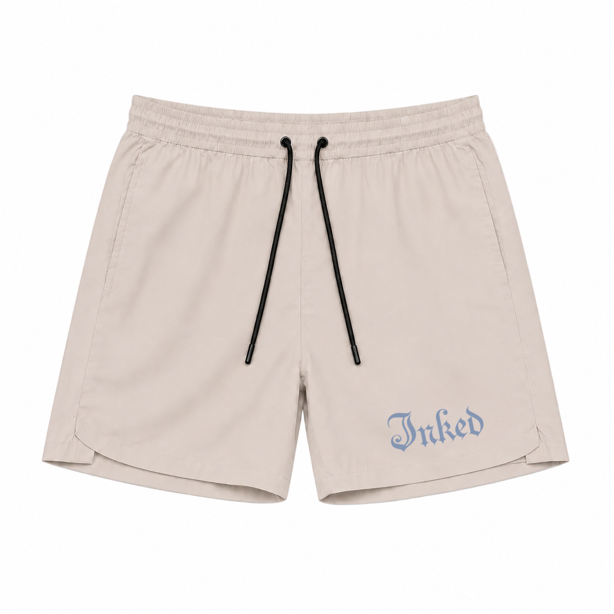 Men's Inked Gym Shorts -Sand