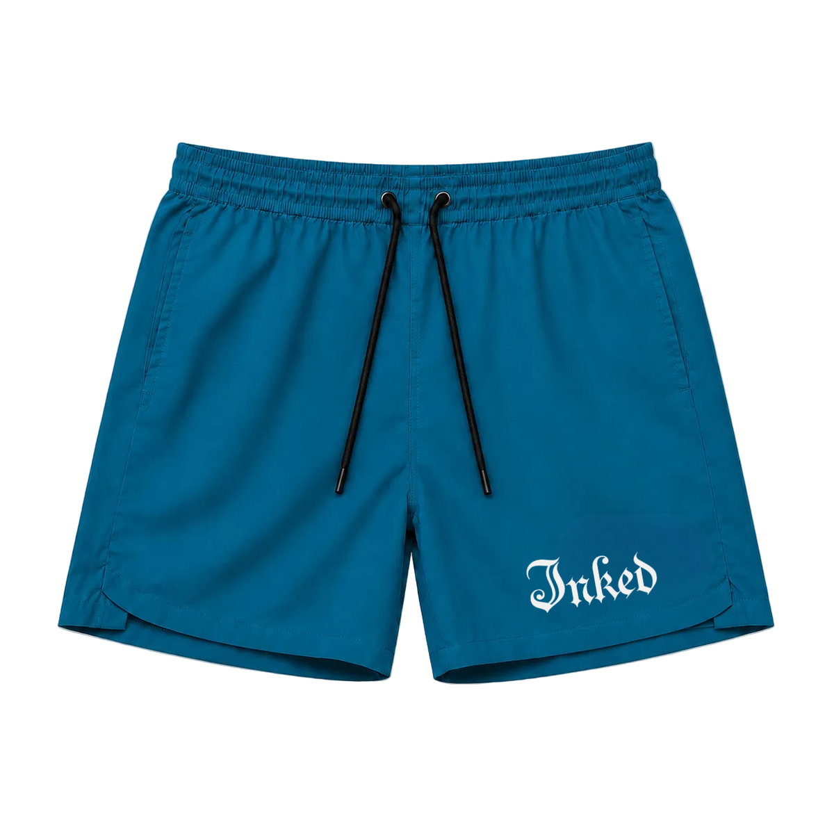 Men's Inked Gym Shorts- Teal
