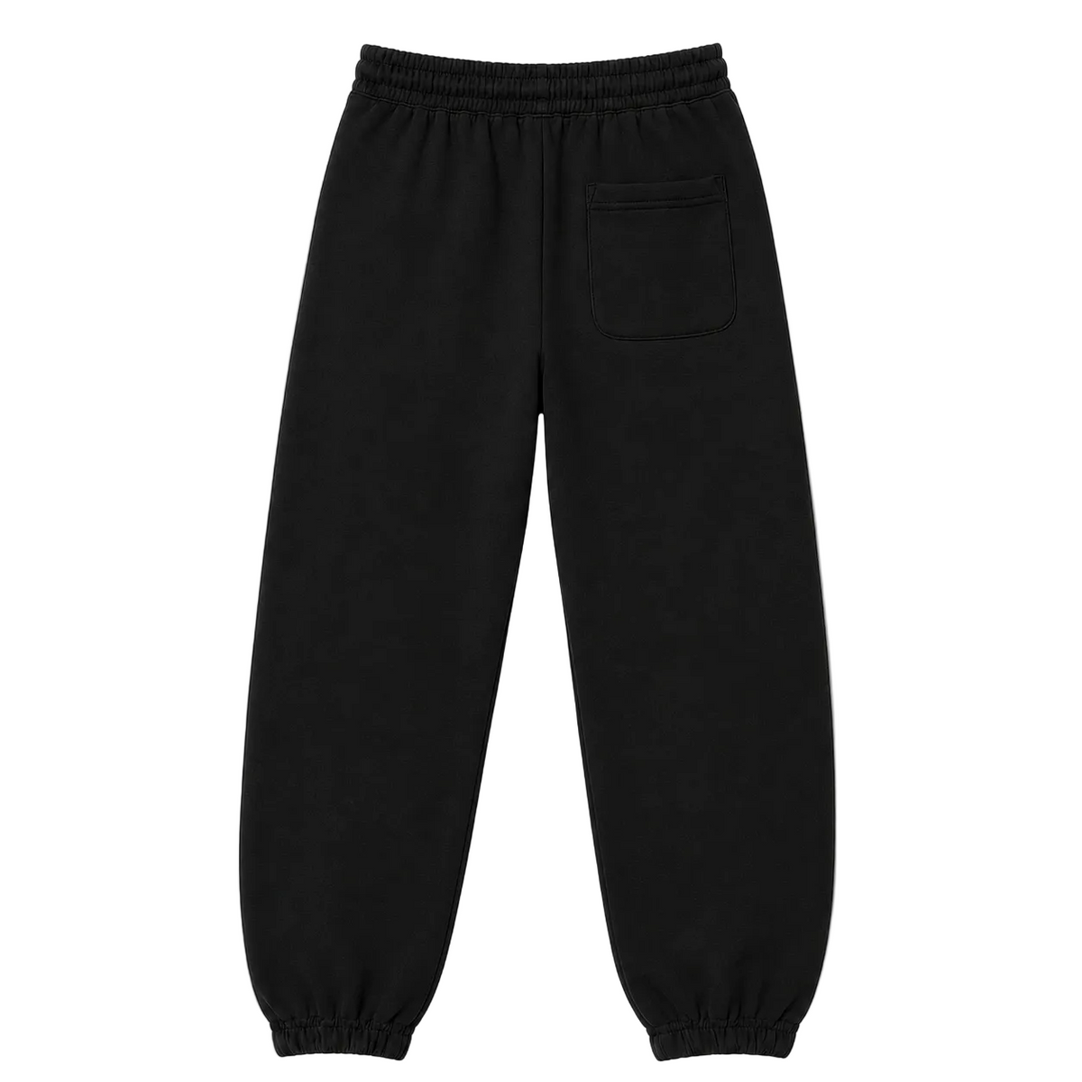 Men's Inked Logo Embroidered Joggers- Black