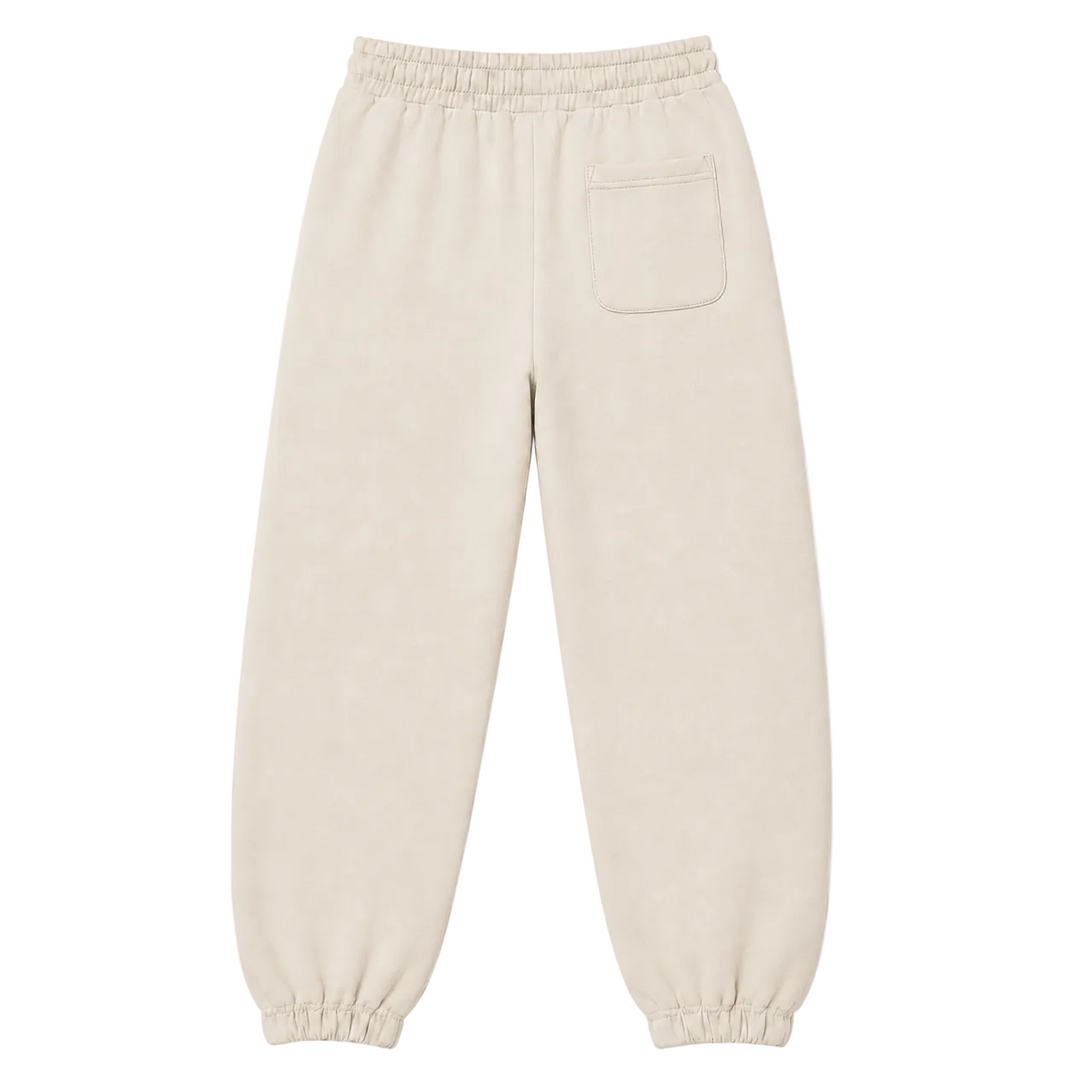 Men's Inked Logo Embroidered Joggers- Tan