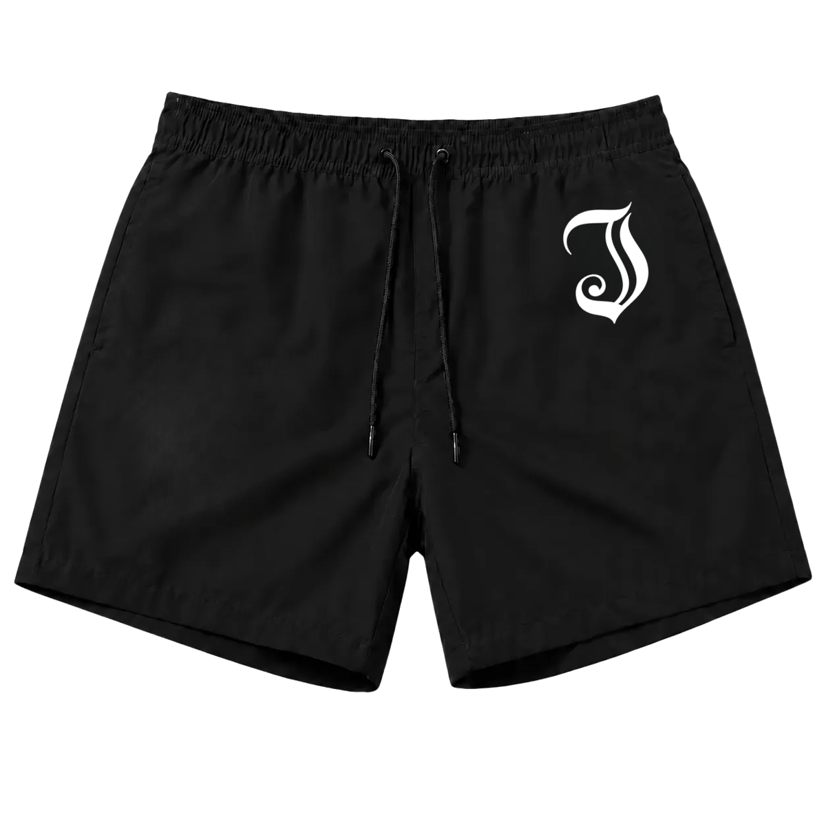 Men's Inked Swim Trunks-Black