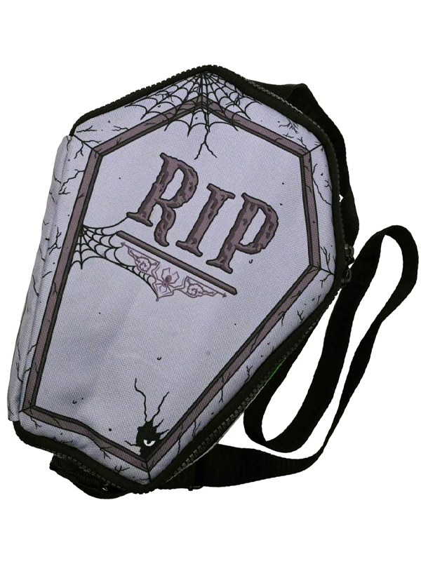 Spooky RIP Coffin Insulated Lunch Bag