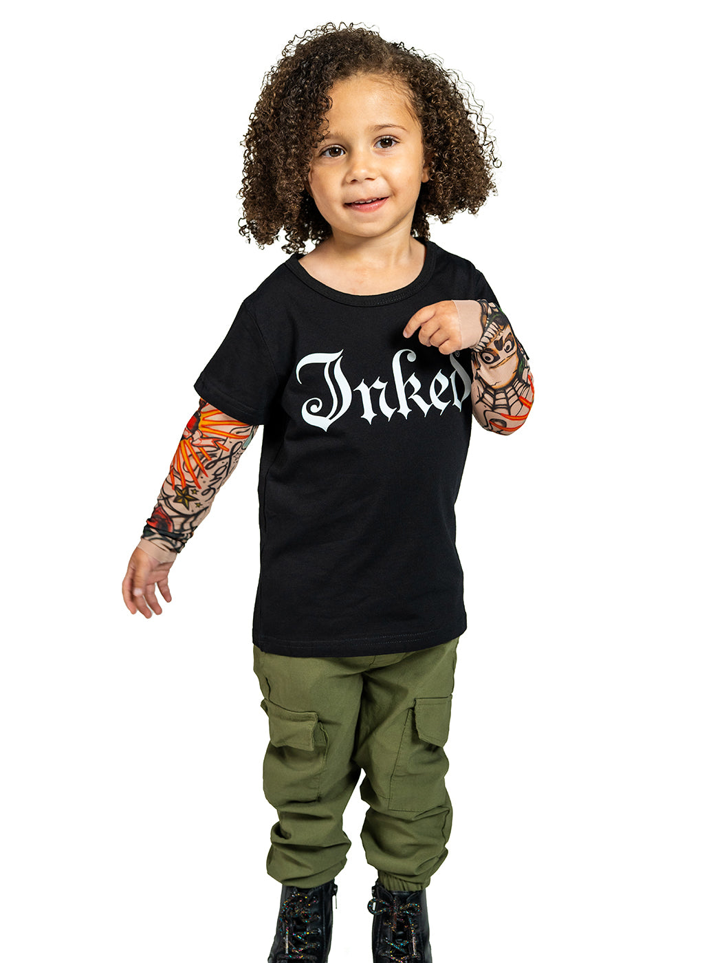 Tattoo Sleeve Kids Tee - Black