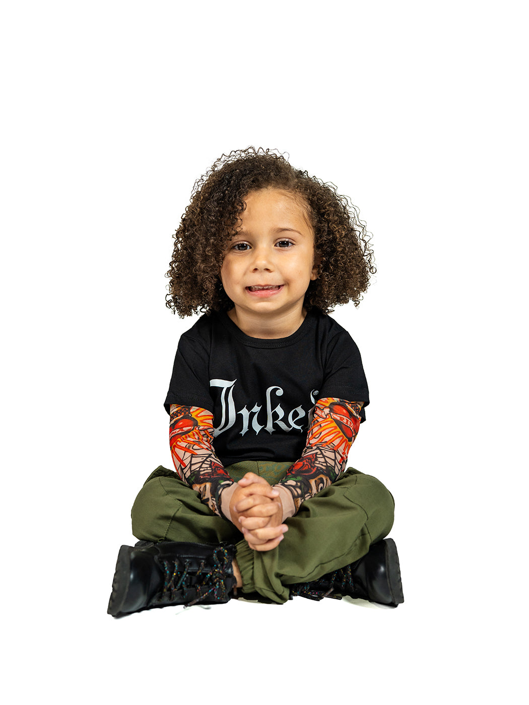 Tattoo Sleeve Kids Tee - Black
