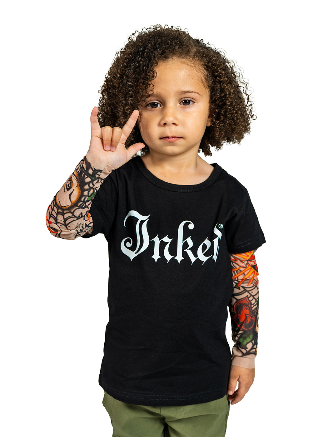 Tattoo Sleeve Kids Tee - Black