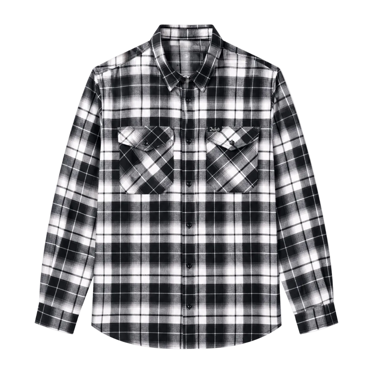 Women's Inked x Dixxon Collab Flannel Shirt - Black/White