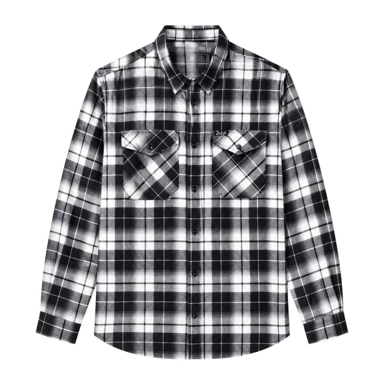 Women's Inked x Dixxon Collab Flannel Shirt - Black/White