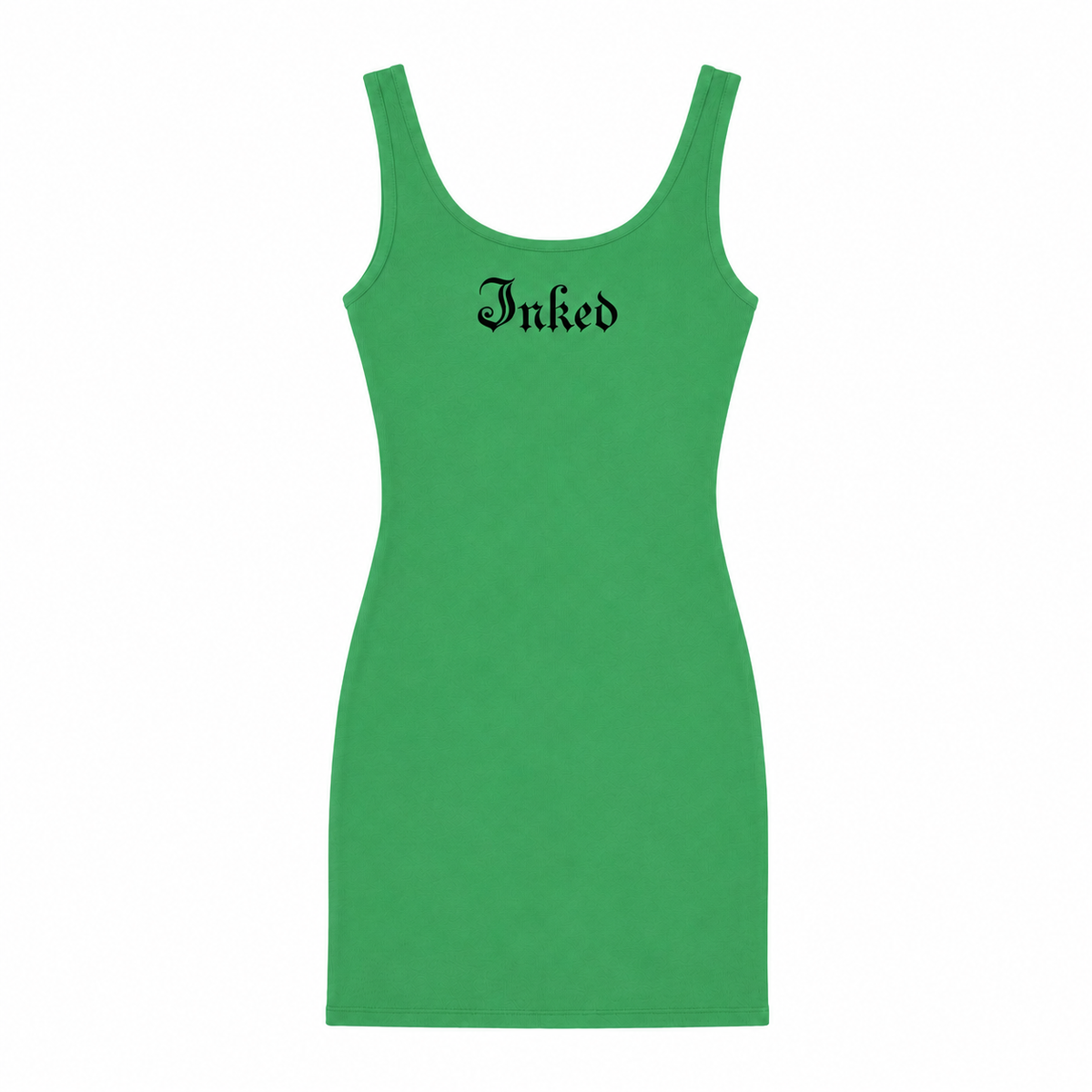 Women's Inked Dress-Green